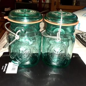 2 VINTAGE ball ideal jars